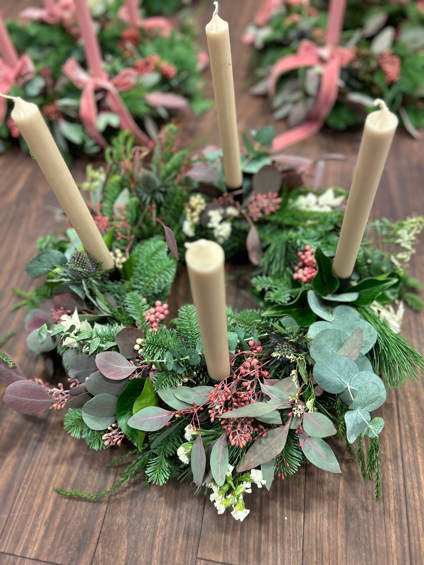 Adventskranz Binden