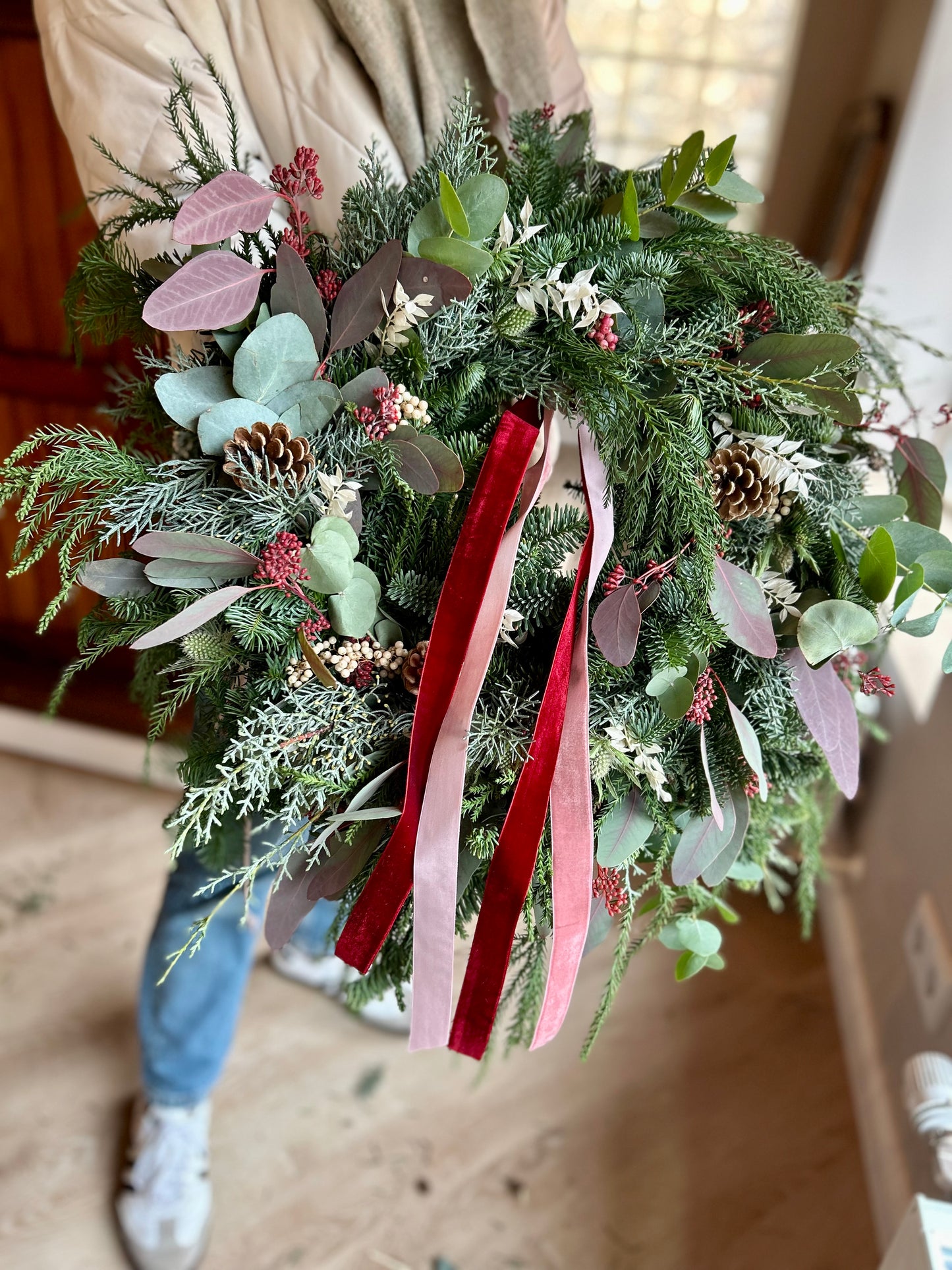 Adventskranz Binden